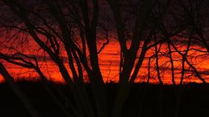 Red sunset Corliss township