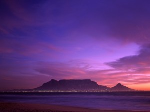 table mountain evening