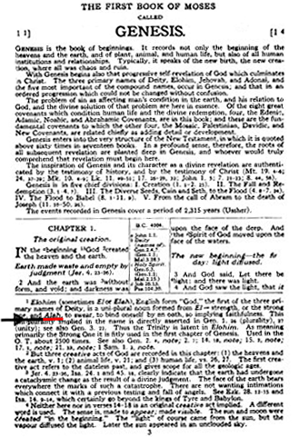 Scofield Bible Allah word