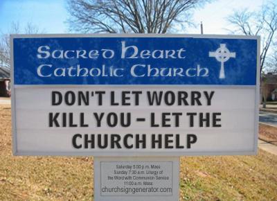 Blasphemous Church.Sign 1